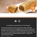 $1 120g and 180g Sausage Roll Varieties (Excludes Jumbo Size) @ 7-Eleven (App Required)