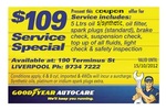 Major Car Service for $109 with Coupon [Liverpool, NSW]