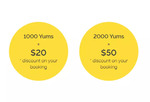Earn 1000 Bonus Yums (2000 if Double Yums Restaurant) on Your Next Booking @ TheFork