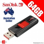 SanDisk Cruzer 64GB USB Drive $44.95 + Delivery