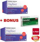 140x Hayfexo Fexofenadine Hydrochloride + 10x Cetrelief, Cetirizine Allergy Relief Medicine $27.98 Delivered @ PharmacySavings