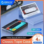 2.5" Hard Drive Enclosure (Tape Case) US$5.31 (~A$7.72) Delivered @ Orico Offical Store AliExpress