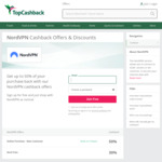 NordVPN: 97% Cashback for New NordVPN Customers @ TopCashback AU