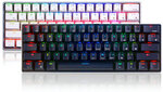 Royal Kludge RK61 Mechanical Keyboard BT5.0/Wired RGB with Blue/Brown/Red Switches US$29.98 (New Account Only) Del'd @ Banggood