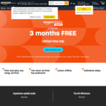 Free: 3 Months Amazon Music Unlimited @ Amazon AU (New Subscribers Only)