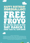 [VIC] $10 off Frozen Yoghurt (No Minimum Spend) 11am-12pm Saturday 2 March @ YOMG Mordialloc