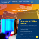 Load $80 and Receive $200 Credit with GAMEON $20 Voucher @ Timezone (Timezone Fun App Required)