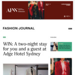 Win a 2-Night Stay for 2 at Adge Hotel Sydney from Fashion Journal [No Travel]