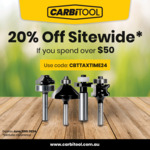 20% off $50 Minimum Spend Sitewide + $11/$13.75 Delivery ($0 with $90 Order)@ Carbitools