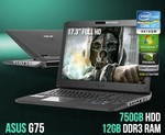 Asus G75 17.3" Full HD Gaming Notebook (i7-3610QM, 12GB RAM, 750GB HDD, GTX 670M) $1499 @ COTD