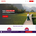 20%-40% off Velocity Points Purchase: e.g. 250,000 Points for $3510 (Usually $5850) @ Velocity Frequent Flyer