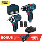 Bosch 12V 2 Pc 2.0AH Combo Kit + Instant Bonus 76MM Cut Off Saw, $240 Delivered / C&C @ Total Tools