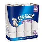 Sorbent 3ply Silky White Toilet Tissue 32-Pack $14.39 ($12.95 Sub & Save) + Delivery ($0 with Prime/ $59 Spend) @ Amazon AU