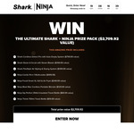 Win a Shark and Ninja Prize Pack Valued at $2,709.92 from Shark + Ninja
