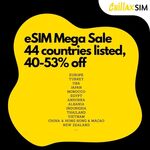 Travel eSIM 40% off, e.g.10GB 30 Days Europe A$13, Japan A$13, NZ A$14 and More @ Chillaxsim
