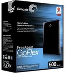 SEAGATE FreeAgent GoFlex 2.5" 500GB USB 3.0 Black $59.25 + Delivery or Limited Stock in Store