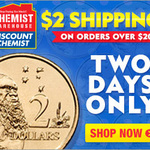 $2 SHIPPING 2 DAYS ONLY @ ChemistWarehouse.com.au - Ends 11:59pm 24th Oct