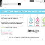 Sign up to Be a Bonds & Me Member and Get 20% off RRP Everytime You Shop at Bonds