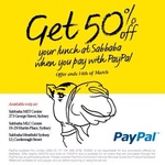 50% off at Sabbaba When You Pay with PayPal App (Sydney CBD)