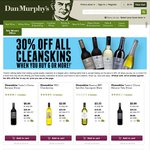 Cleanskins @ Dan Murphys - 30% off Range for Any Six or More Bottles