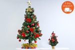 Christmas Trees with Decorations - 35cm ($15), 105cm ($39) or Both ($49) @ Groupon