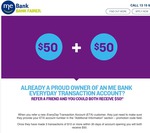 mebank 5% cashback +$50 refer bonus for both 