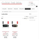 Buy 2 Get One Free - 39mm Full Grain Leather Belt @ Close The Deal - SAVE $19