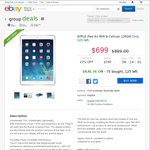 Apple iPad Air Wi-Fi+Cellular 128GB $699 @ eBay Via Kogan