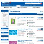 20% off iTunes Gift Card at Officeworks (Only Valid for 3x $10 & $30 Gift Card)