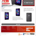 HP Stream 8 Tablet 32GB $139 + Shipping @Shopping Express