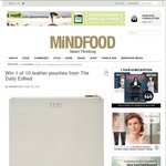 Win 1 of 10 The Daily Edited Leather Pouches from Mindfood