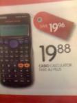 Casio Calculator FX82 AU PLUS $19.88, Save $19.96 @ BigW