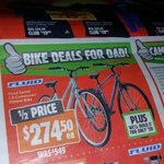 Fluid Bikes from $274.50 (Half Price) @ Anaconda