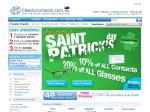 St. Patricks Day Sale - 10% OFF all Contacts, 20% OFF all Glasses!