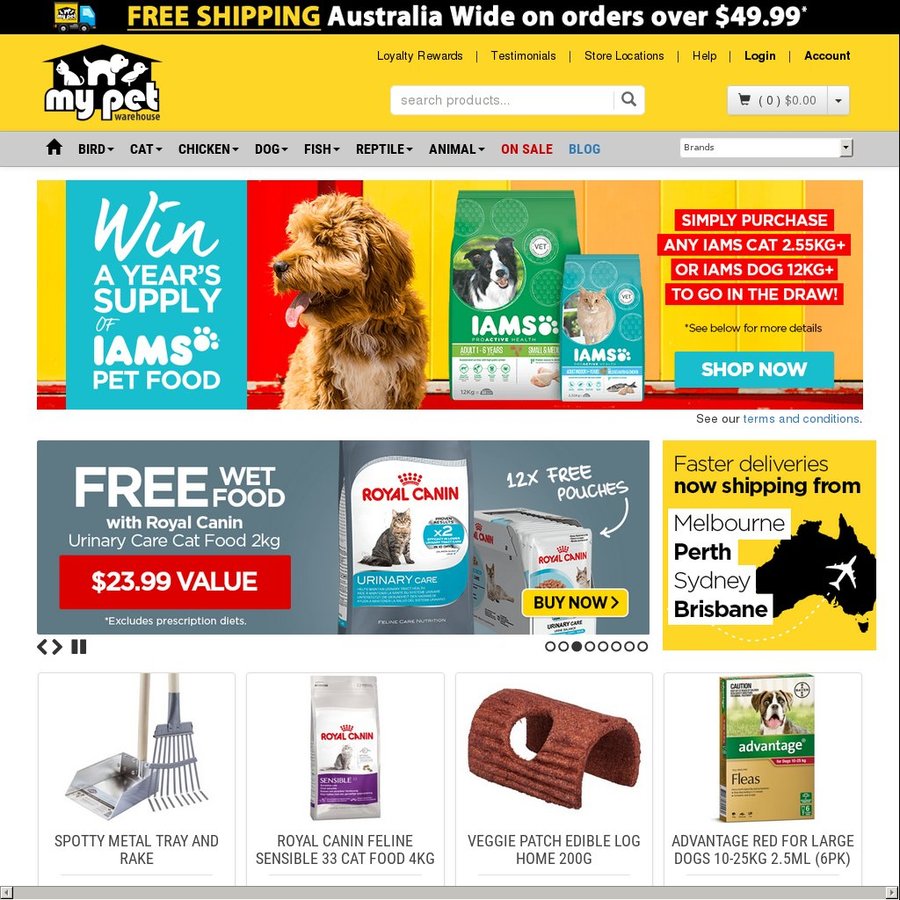 My pet shop warehouse online