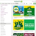 Win Groceries for a Year from Valued at Woolworths [Harrisdale & Midland Gate (WA), Chirnside Park (VIC), Golden Grove (SA)]