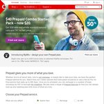 [50% off] $40 Prepaid Combo Starter Pack for $20 Online @ Vodafone