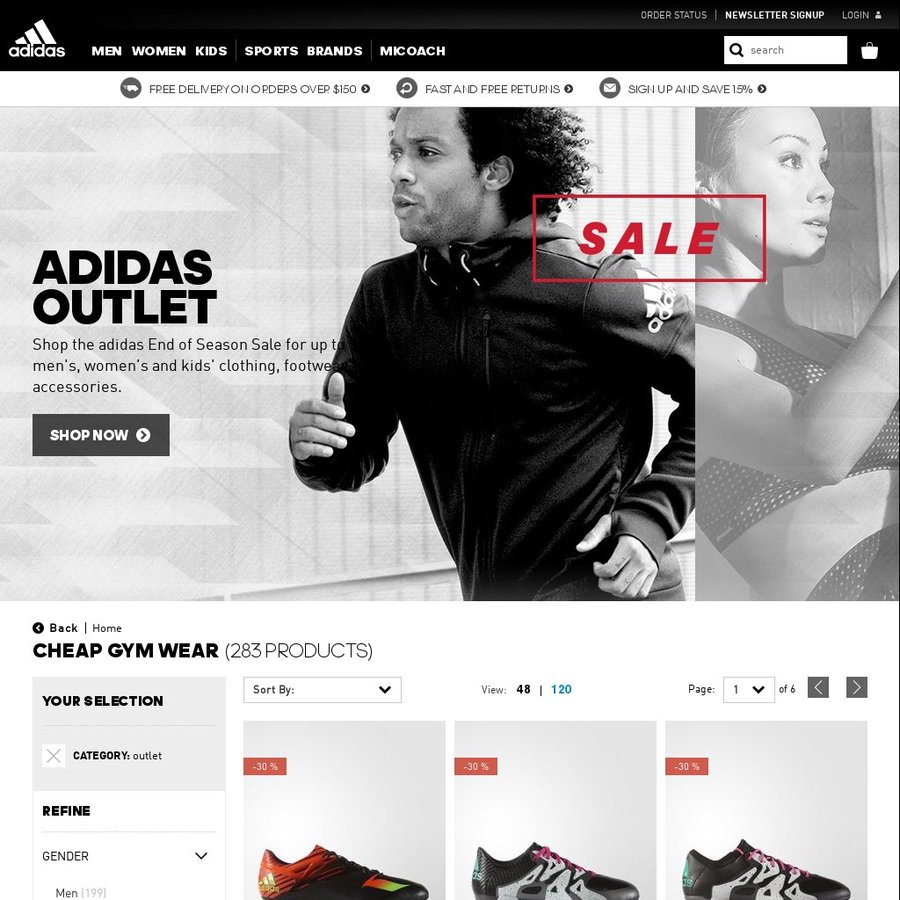 adidas web store