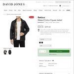 Barbour Bedale Waxed Cotton Jacket $269 (RRP $499) at David Jones
