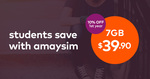 Amaysim 10% off ONGOING for 1st Year on All Unlimited Plans for Students ONLY (Need .edu.au Address)