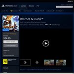 [PS4] Ratchet and Clank $19.65 on PlayStation Network Store Online (PS+ Members)