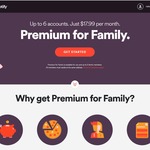 Spotify Family Premium $36/12 Months (5 Spots Left)