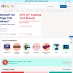 eBay 15% off Sitewide (Min $75 Spend, Max $300 Discount) 10am Today to Midnight Sunday