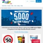 Win 1 of 2,500 Virgin Australia Return Domestic Flights for 2 Worth Up to $600 from flybuys [flybuys Members]
