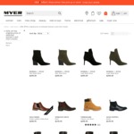 MYER 50% off The Original Price of Selected Women's and Men's Boots 