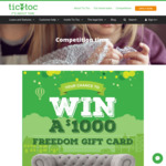 Win a $1,000 Freedom Gift Card from TicToc Home Loans