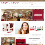 [NSW] In Store Only Up to 75% off Christmas Sale ($3 Stocking Fillers, $10 Skin Packs, $50 Gift Boxes) @ Sasy N Savy