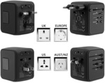 International Universal Travel Adapter 4 USB ports 2.4A Power Charger AC Socket - $10.43 USD (~ $13.29 AUD) Delivered @ DD4