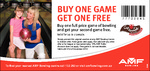 AMF Bowling- Buy One Full Price Game Get One Free