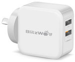 BlitzWolf Fast Charger BW-S6 (US $10.91), BW-S2 (US $7.64) & BW-MF5 MFI 2.4a Lightning Cable 1m (US $6.99) Delivered @ Banggood